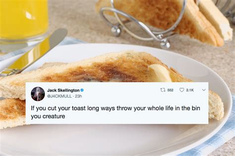 How Should You Cut Toast The Internet Is Extremely Divided Over This Image Shared On Twitter