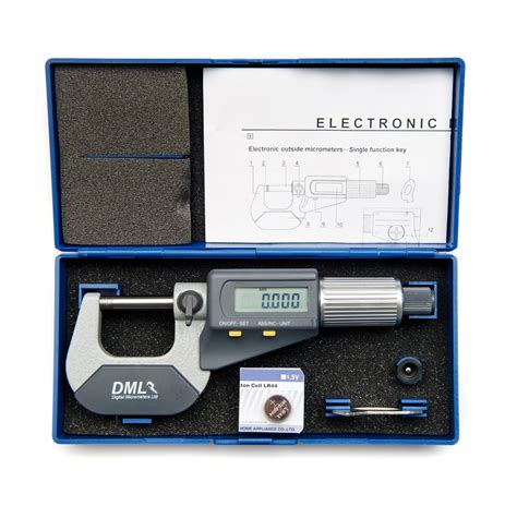 Dml 0 25mm Ip54 Digital Micrometer External Outside Gauge 1 Inch Ebay