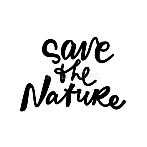 Save The Nature Earth Day April 22 Illustration Eco Logo Vector Stock