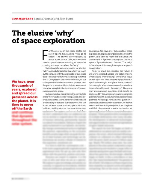 Solution The Elusive Why Of Space Exploration Studypool