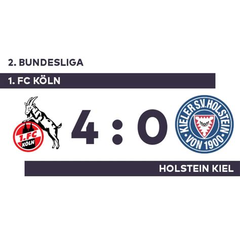 Fc köln played against holstein kiel in 2 matches this season. 1. FC Köln - Holstein Kiel: Köln besiegt Kiel souverän mit 4:0 - 2. Bundesliga - WELT