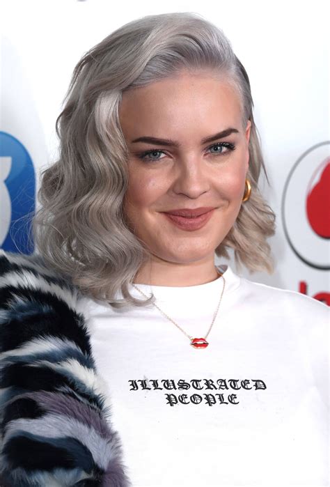 Anne Marie With Silver Wavy Hairstyle At The Capital Summertime Ball