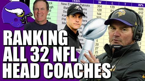 Ranking All 32 Nfl Head Coaches Youtube