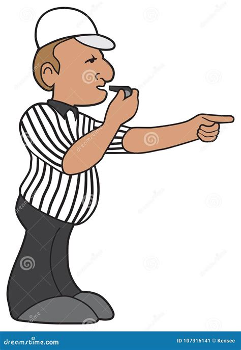Cartoon Referee 107316141