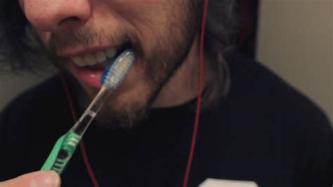 Asmr Brushing Teeth And Swishing Mouthwash Sounds Youtube