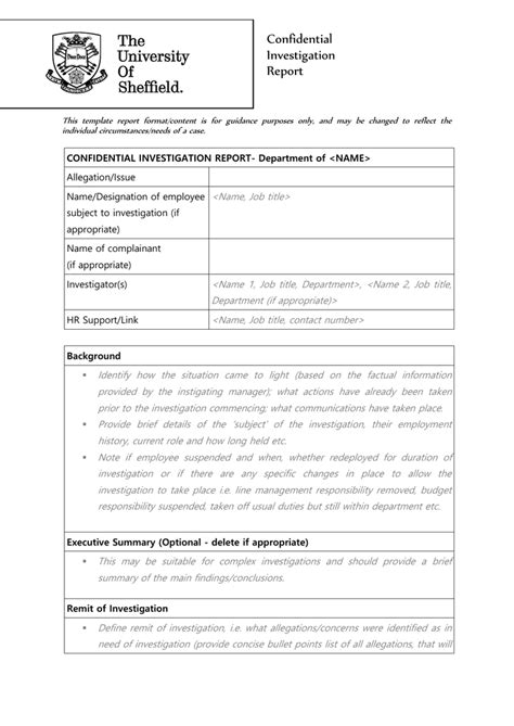 On media advisory template, media advisory template example toreto co with all thus at media advisory template, media advisory template new find free business and academic form templates here part 97 of 20 within media advisory template. Confidential Investigation Report