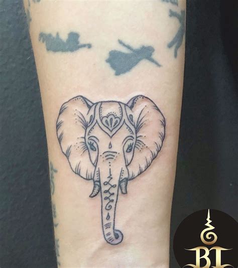 Done An Elephant Tattoo By Bttattoo Bttattoothailand Thaitattoo