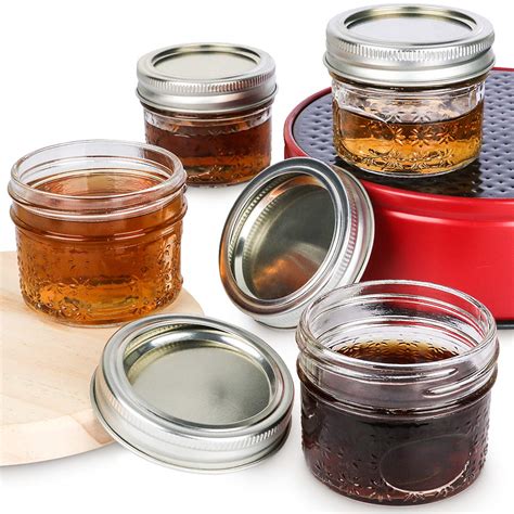 Baby Foods Verones Mason Jars Canning Jars Ideal For Jam 4 Oz Jelly