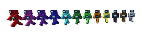 Among Us Crewmate Mini Crewmate All Colors Minecraft Skin