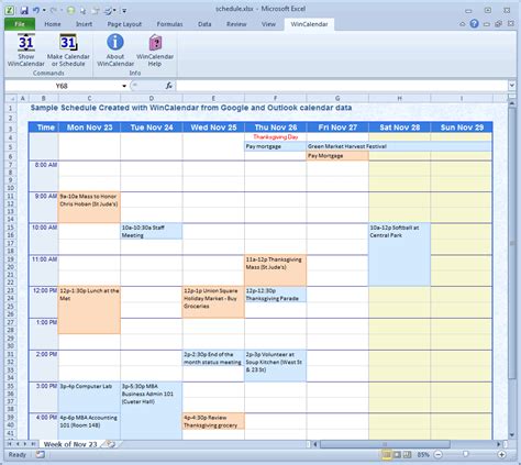Wincalendar Excel Calendar Creator With Holidays