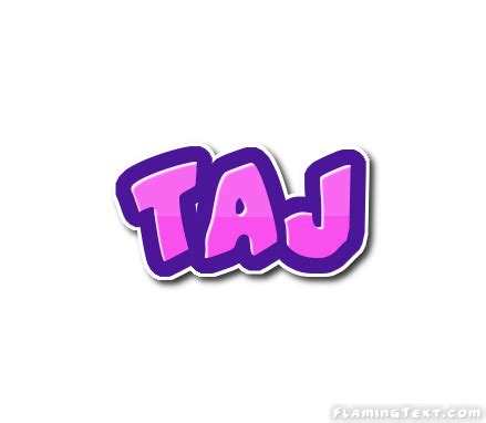 Taj Logo Herramienta De Dise O De Nombres Gratis De Flaming Text