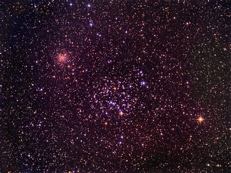 Deepsky 번개 때 촬영한 산개성단open Star Clusters M35 And Ngc 2158