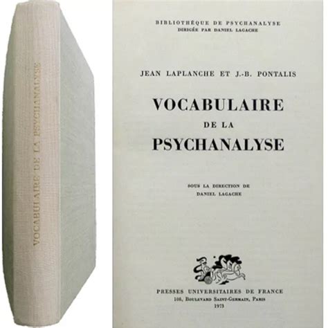 VOCABULAIRE DE LA Psychanalyse Laplanche Et Pontalis PUF 1967 EUR 12