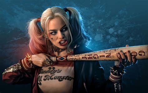 Harley Quinn Art Wallpaper Marine Brogan