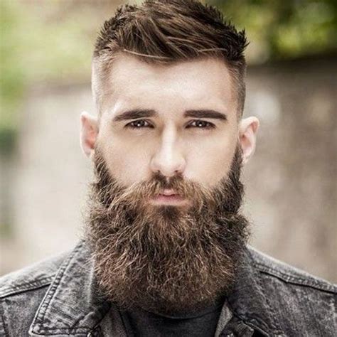 Full Beard With Fade High Bald Fade Haircut With Thick Long Beard Hair And Beard Styles