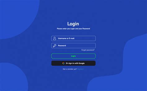 Figma Free Login Screen Template Ui4free