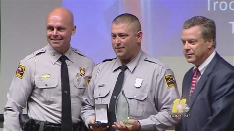 Shot Trooper Michael Potts Receives Purple Heart Award Abc11 Raleigh