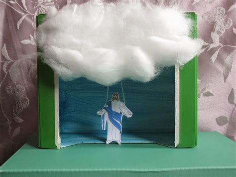 Bible Crafter Ascension Model Of Jesus Ascending To Heaven