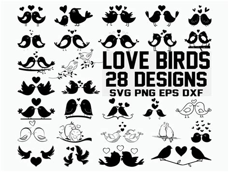Love Birds Svg Birds Svg Wedding Birds Svg Cricut Etsy