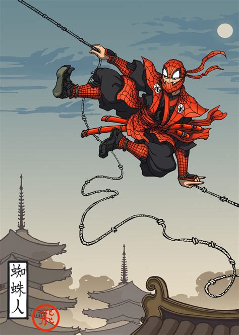 Ninja Spiderman By Tottor On Deviantart
