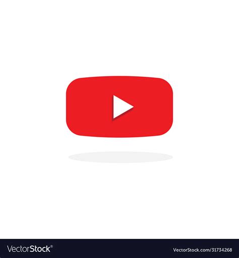 Play Button Youtube Icon Design Royalty Free Vector Image