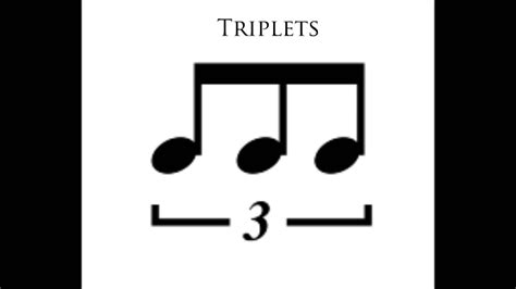 A triplet splits a portion of time into three equal parts. Triplets - (Minimalism/Original Music) - YouTube