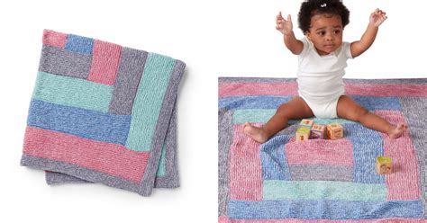 Maybe you would like to learn more about one of these? Log Cabin Knit Baby Blanket FREE Knitting Pattern