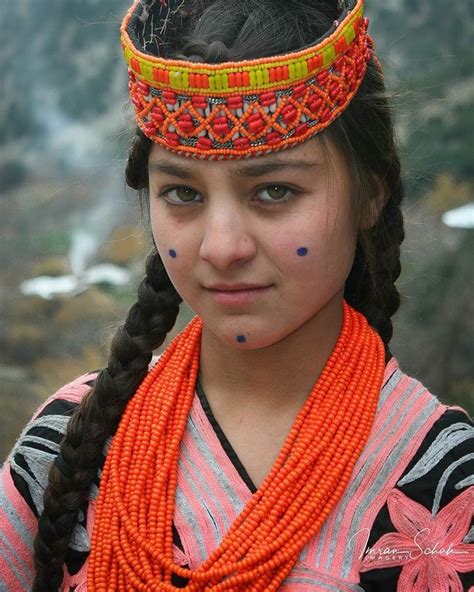 A Young Kalash Lady From The Valleys Of Hindukush Chitral Pakistan