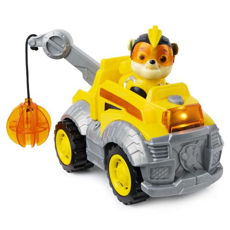 Paw Patrol Mighty Pups Super Paws Rubbles Deluxe Vehicle With Lights