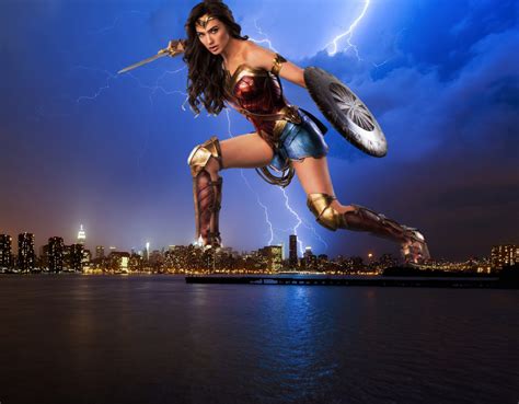 Giant Wonder Woman Over New York City By Cmwaters On Deviantart