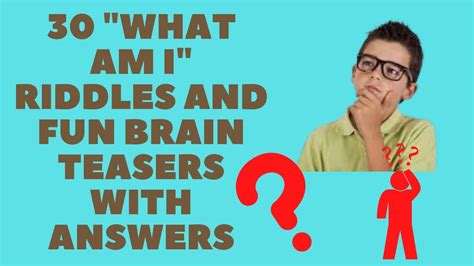 30 What Am I Riddles And Fun Brain Teasers With Answers Youtube