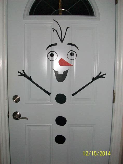 Olaf Door Decor Christmas 2014 Navidad