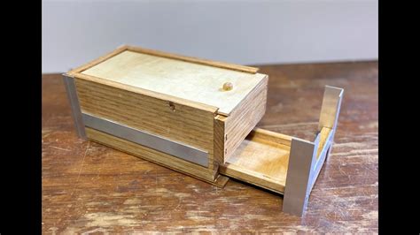 Wooden Box With Secret Compartment Youtube