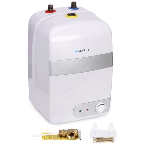 As part of the permit process, the work will be reviewed by an inspector to ensure that both the electrical and plumbing connections are done. Marey Mini Tank Electric Water Heater, 10L - 667777, Water ...