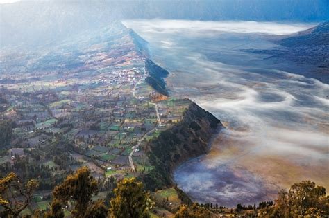 4563775 Nature Aerial View Villages Landscape Morning Mist Trees