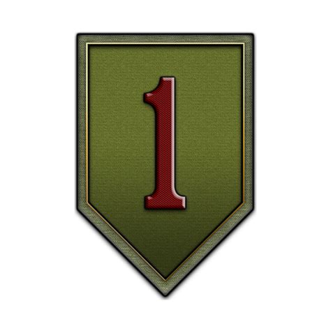 Big Red One First Infantry Division Patch T Shirt Teepublic