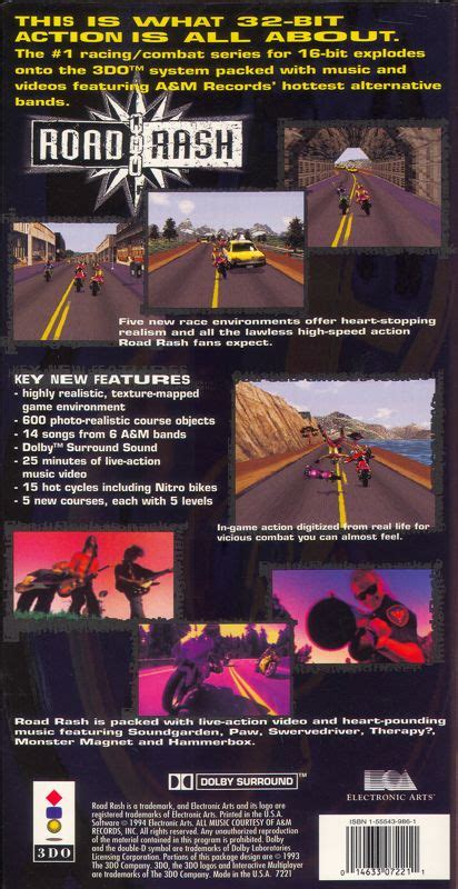 Road Rash 1994 Box Cover Art Mobygames