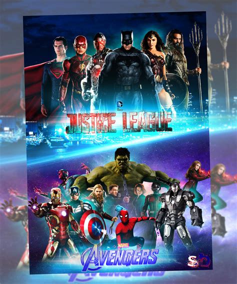 Avengers Vs Justice League Wallpaper By Imsauvik On Deviantart