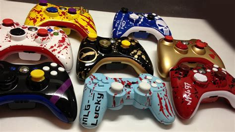 Custom Painted Xbox 360 And Ps3 Controllers 8 Custom Orders Acidic