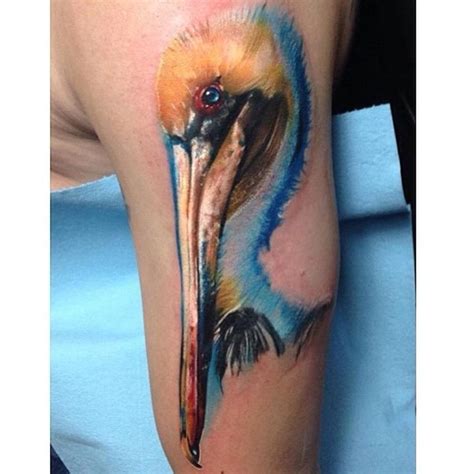 Pelican Tattoo By Joshua Carlton Pelican Tattoo Beachy Tattoos Tattoos