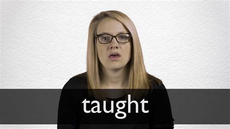How To Pronounce Taught In British English Youtube