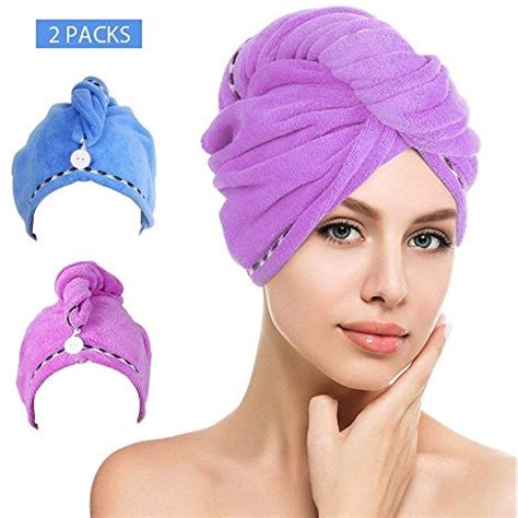 Check spelling or type a new query. Htovila Hair Turban Microfiber Hair Towel Hair Drying Wrap ...