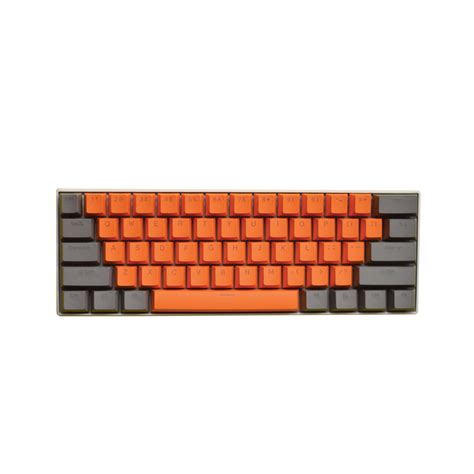 60 Mechanical Keyboard Grey And Orange Kaler Keyboard