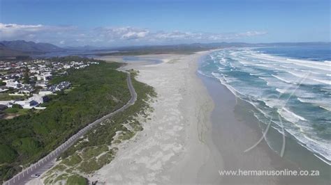 Aerial View Of Grotto Beach In Hermanus Hd Youtube