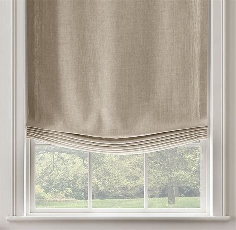 Belgian Textured Linen Relaxed Roman Shade Relaxed Roman Shade Roman