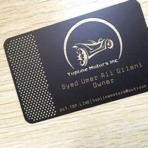 If you do not receive a credit decision within 30 minutes of submitting your application but are later approved, a 20% coupon will be provided in the card package. Matte Black Metal Business Cards