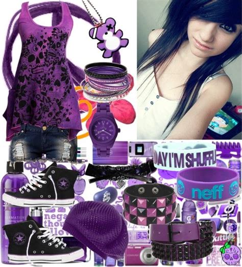 Sceneemo Outfits 1 Purple Scene Outfits Punk Outfits Emo Outfits