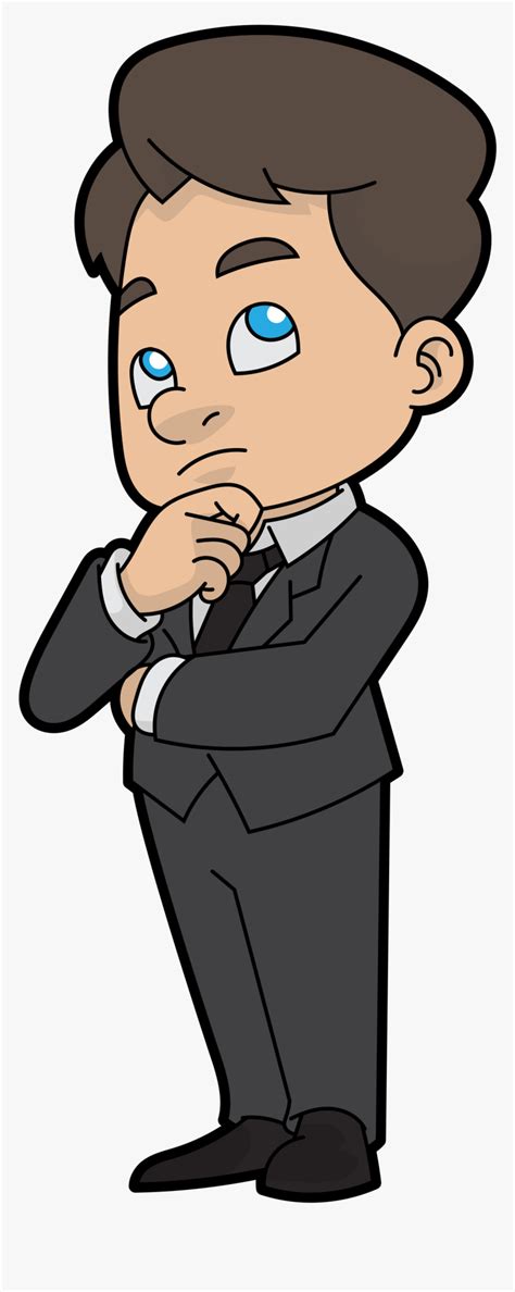 He is also the older brother ofelaine. Transparent Thinking Person Png - Thinking Boy Cartoon Png ...
