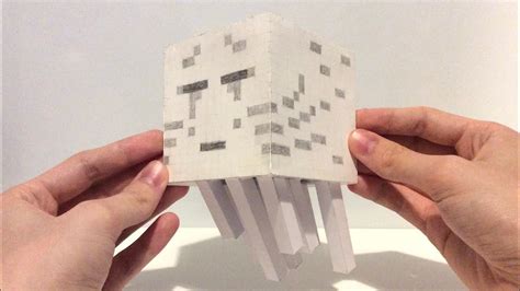 How To Make Paper Minecraft Ghast Youtube