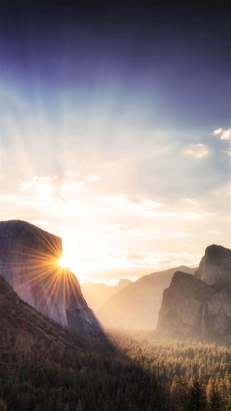 720x1280 Yosemite Sunrise From Tunnel View 5k Moto Gx Xperia Z1z3